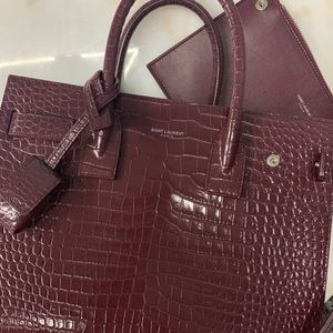 ❌❌❌SOLD❌❌❌ Saint Laurent Sac de jour baby in Croc
